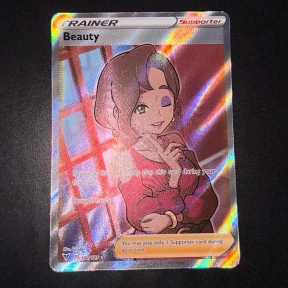 Pokemon Other - Beauty Trainer 181/185 SWSH04: Vivid Voltage set full art HoloFoil artwork rare